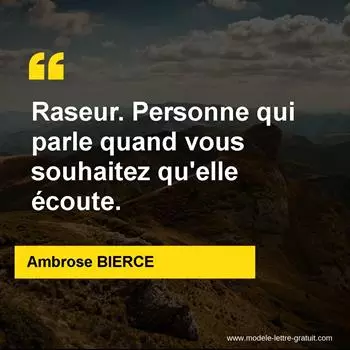 Citation Ambrose BIERCE