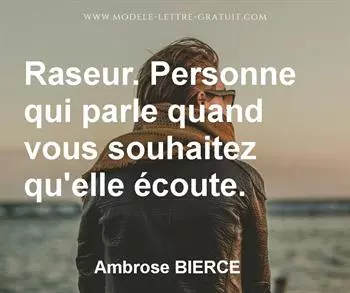 Citation de Ambrose BIERCE
