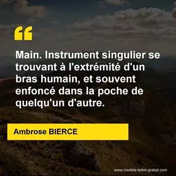 Citation Ambrose BIERCE