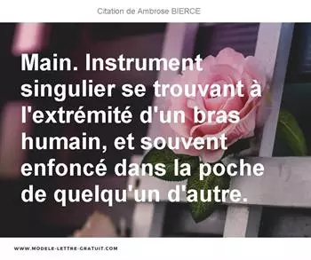 Citations Ambrose BIERCE