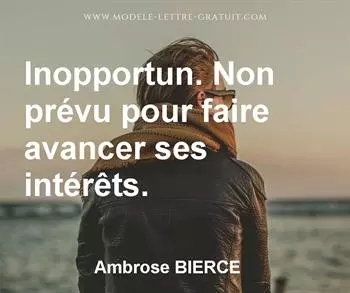 Citation de Ambrose BIERCE