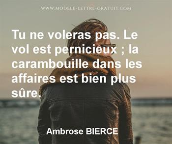 Citation de Ambrose BIERCE