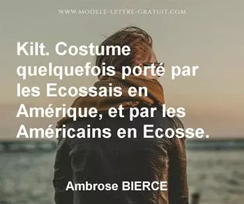 Citation de Ambrose BIERCE