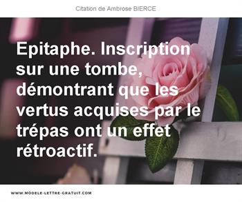 Citations Ambrose BIERCE