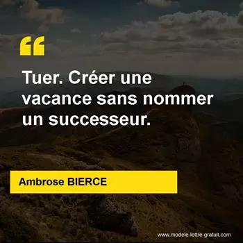 Citation Ambrose BIERCE