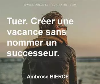 Citation de Ambrose BIERCE
