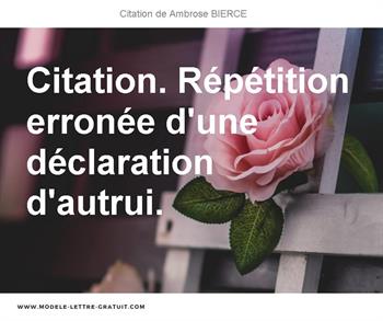 Citations Ambrose BIERCE