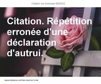 Citations Ambrose BIERCE