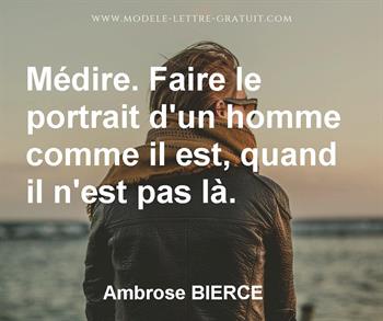 Citation de Ambrose BIERCE