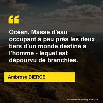 Citation Ambrose BIERCE