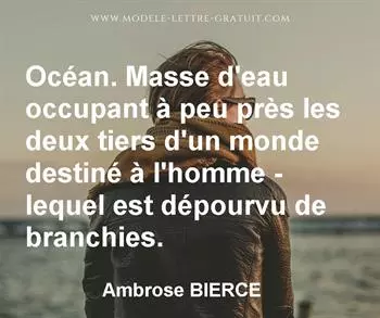 Citation de Ambrose BIERCE