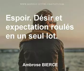 Citation de Ambrose BIERCE