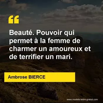 Citation Ambrose BIERCE