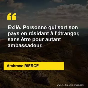 Citation Ambrose BIERCE
