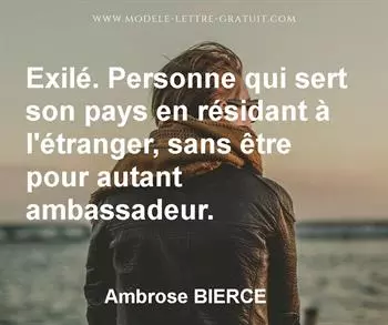 Citation de Ambrose BIERCE