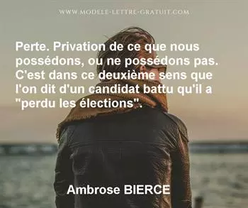 Citation de Ambrose BIERCE