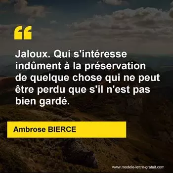 Citation Ambrose BIERCE