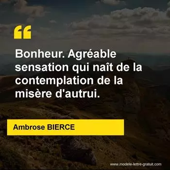 Citation Ambrose BIERCE