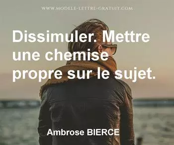 Citation de Ambrose BIERCE