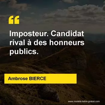Citation Ambrose BIERCE