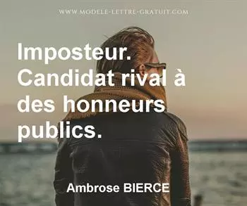 Citation de Ambrose BIERCE
