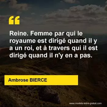 Citation Ambrose BIERCE