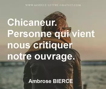 Citation de Ambrose BIERCE