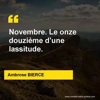 Citation Ambrose BIERCE