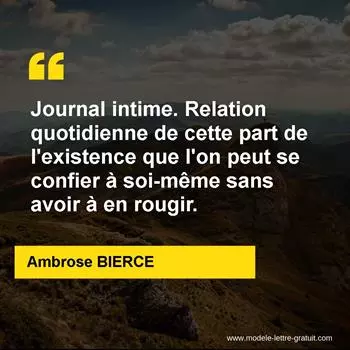 Citation Ambrose BIERCE