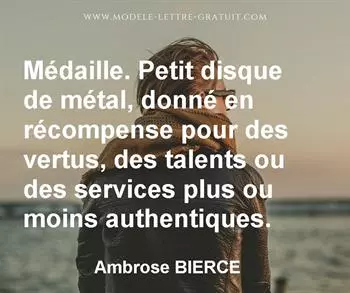 Citation de Ambrose BIERCE