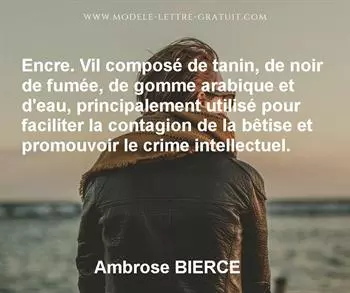 Citation de Ambrose BIERCE