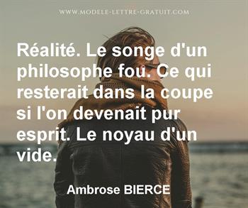 Citation de Ambrose BIERCE