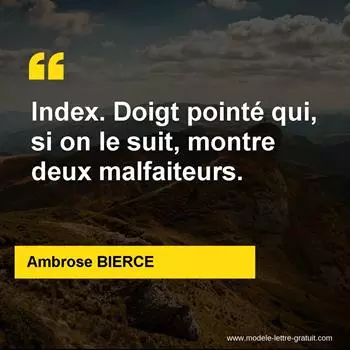 Citation Ambrose BIERCE