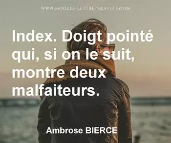 Citation de Ambrose BIERCE