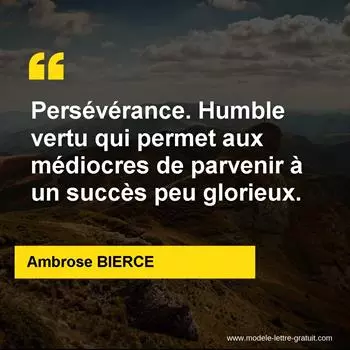 Citation Ambrose BIERCE