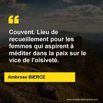 Citation Ambrose BIERCE