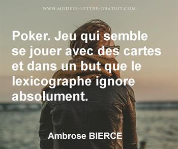 Citation de Ambrose BIERCE