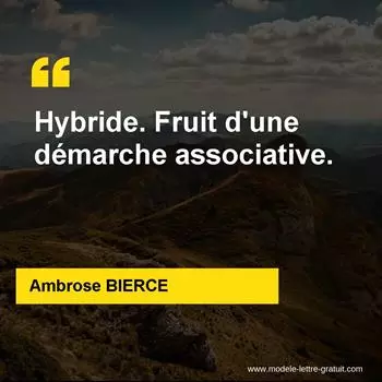 Citation Ambrose BIERCE