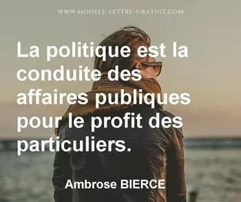 Citation de Ambrose BIERCE