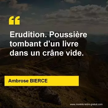 Citation Ambrose BIERCE
