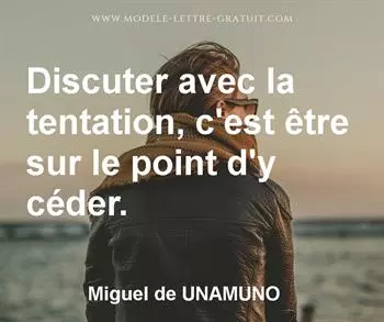 Citation de Miguel de UNAMUNO