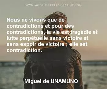 Citation de Miguel de UNAMUNO