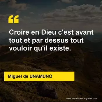 Citation Miguel de UNAMUNO
