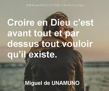 Citation de Miguel de UNAMUNO