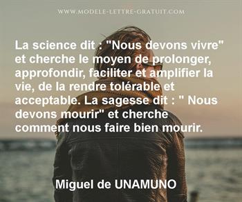 Citation de Miguel de UNAMUNO