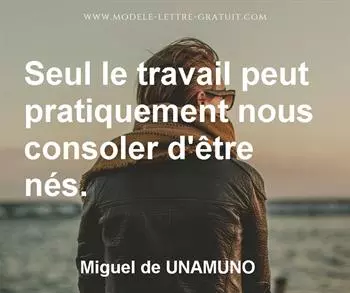 Citation de Miguel de UNAMUNO