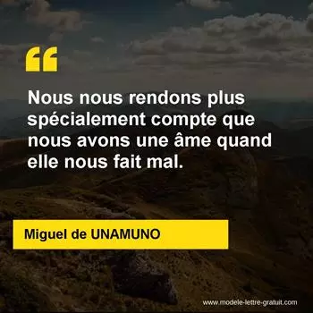 Citation Miguel de UNAMUNO