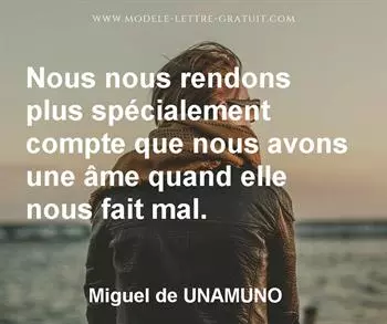 Citation de Miguel de UNAMUNO