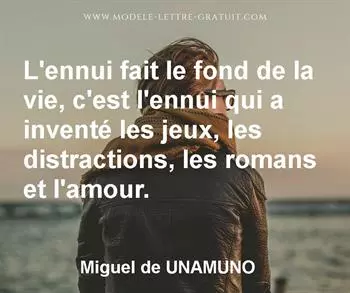 Citation de Miguel de UNAMUNO