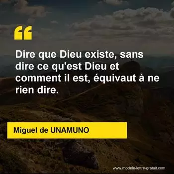 Citation Miguel de UNAMUNO